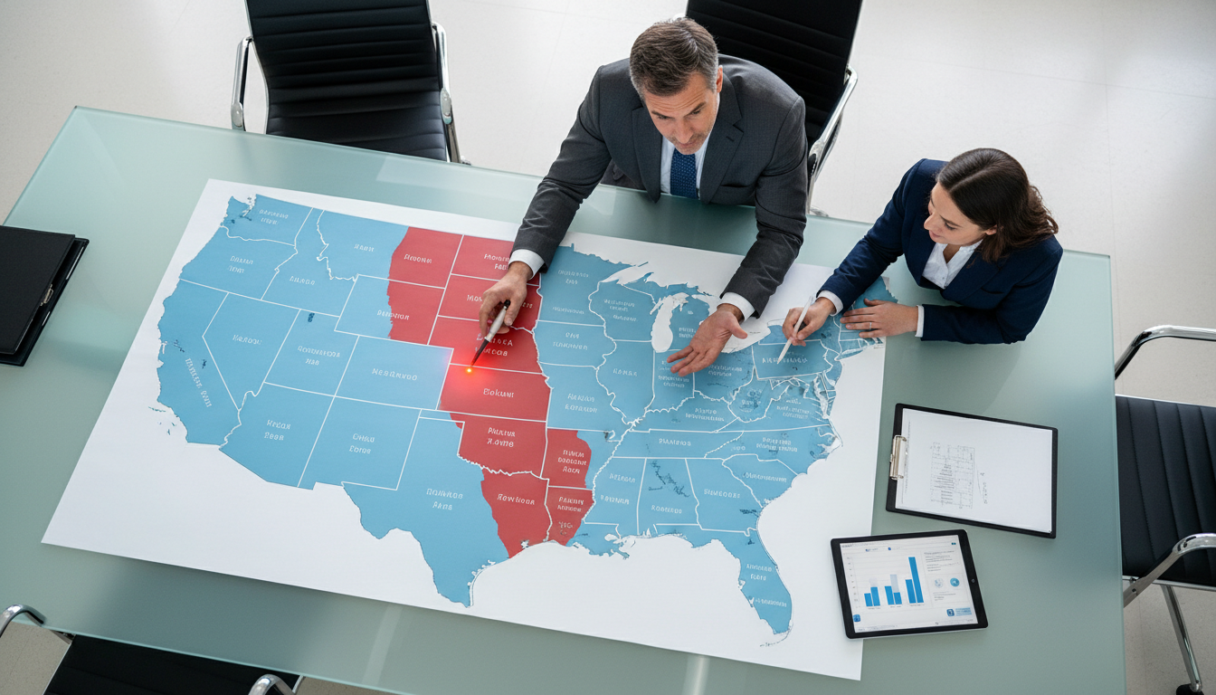 Map of United States highlighting San Francisco Bay Area and alternative regions Map of United States highlighting San Francisco Bay Area and alternative regions - Caribbean medical school residency for Geo