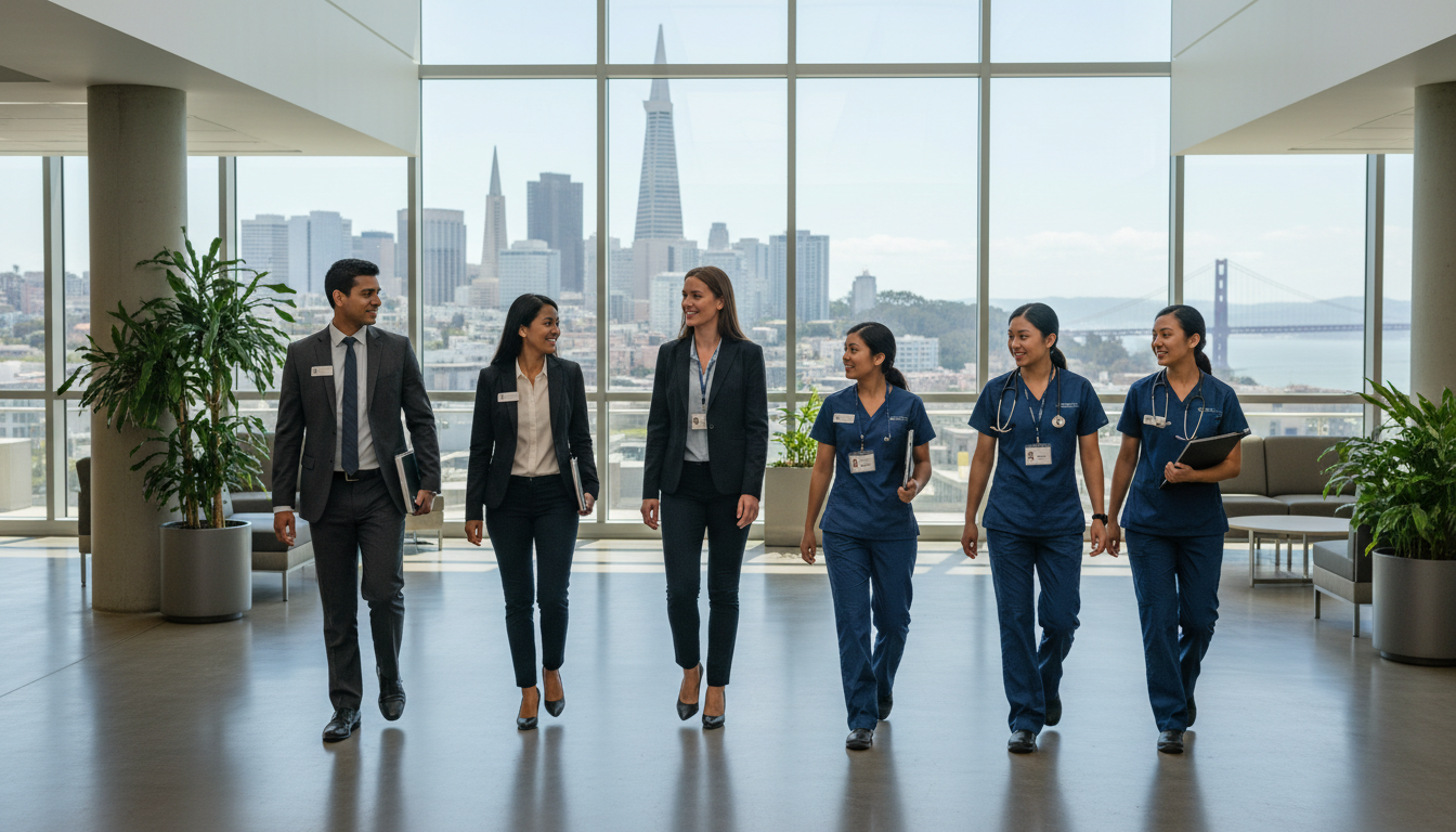 Medical residency interview day at a San Francisco Bay Area hospital - Caribbean medical school residency for Visa Navigation