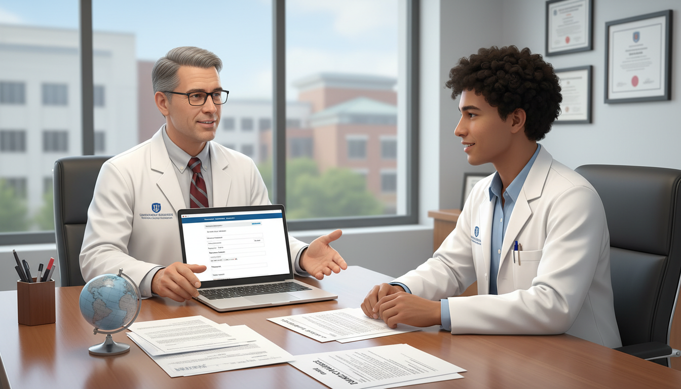 Caribbean IMG meeting with a residency program director about visa sponsorship Caribbean IMG meeting with a residency program director about visa sponsorship - Caribbean medical school residency for Visa