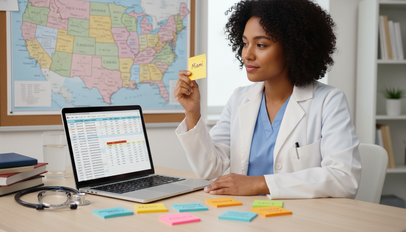 Caribbean IMG organizing residency rank list with Sun Belt cities Caribbean IMG organizing residency rank list with Sun Belt cities - Caribbean medical school residency for Geographic Flexibi