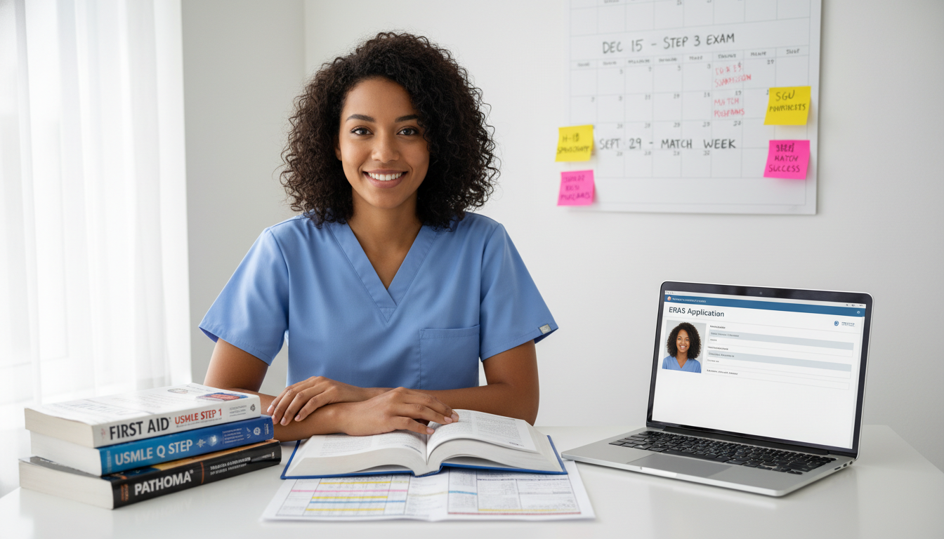 Caribbean medical student planning USMLE and residency timeline Caribbean medical student planning USMLE and residency timeline - Caribbean medical school residency for H-1B Sponsorship Pro