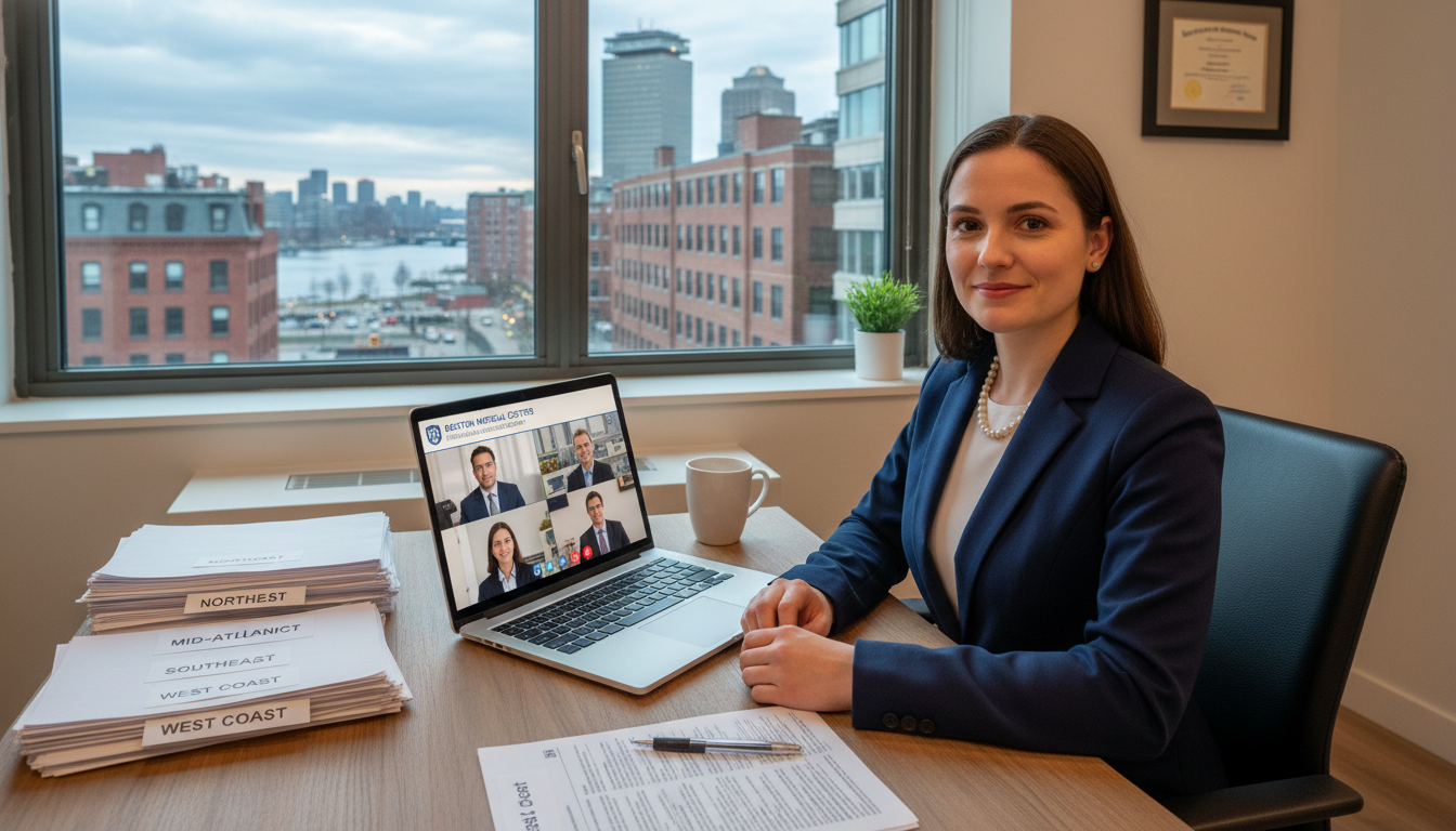 DO graduate in Boston virtually interviewing with residency programs in multiple regions DO graduate in Boston virtually interviewing with residency programs in multiple regions - DO graduate residency for Geograph