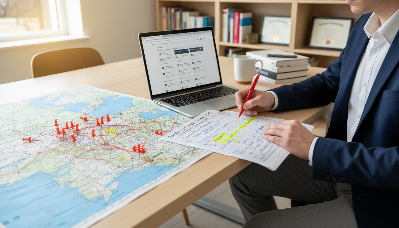 Resident applicant mapping out Great Lakes residency programs - DO graduate residency for Low Step Score Strategies for DO Gr