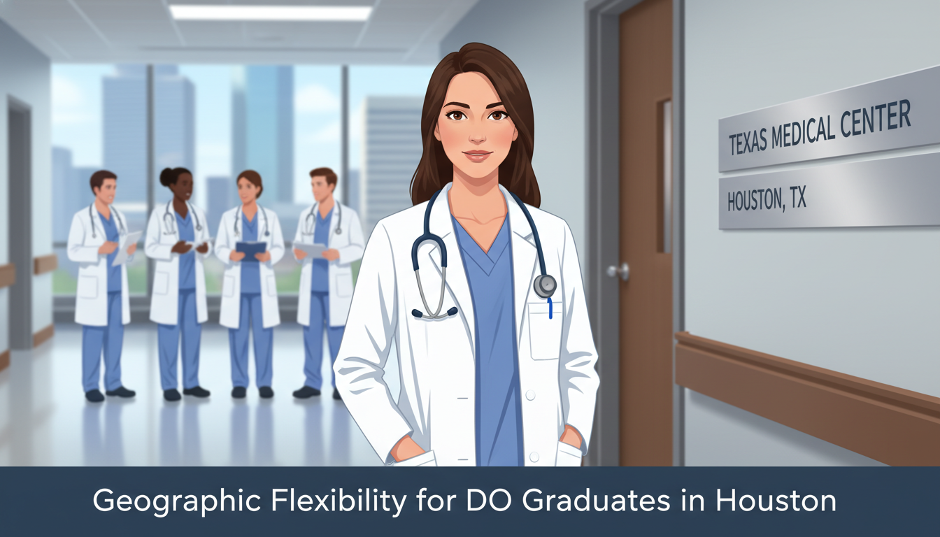 DO resident thriving in a Houston hospital environment DO resident thriving in a Houston hospital environment - DO graduate residency for Geographic Flexibility for DO Graduate in