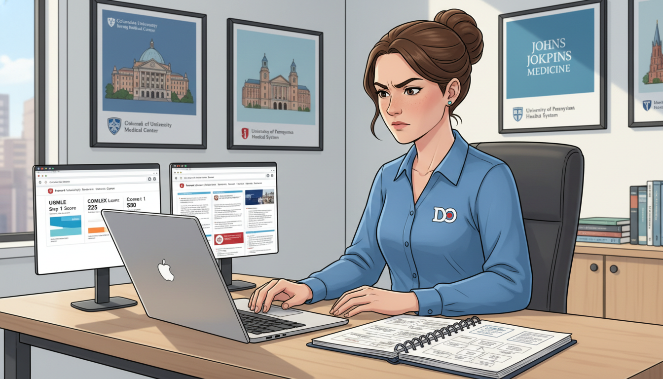 Strategic Guide for DO Graduates: Matching with Low Step Scores in Ivy League Residencies