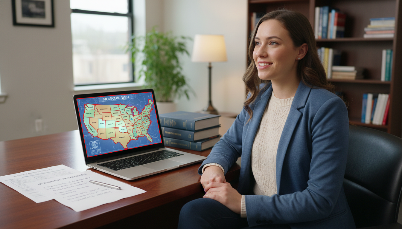 DO applicant using a map to create a regional residency strategy DO applicant using a map to create a regional residency strategy - DO graduate residency for Geographic Flexibility for DO Gr