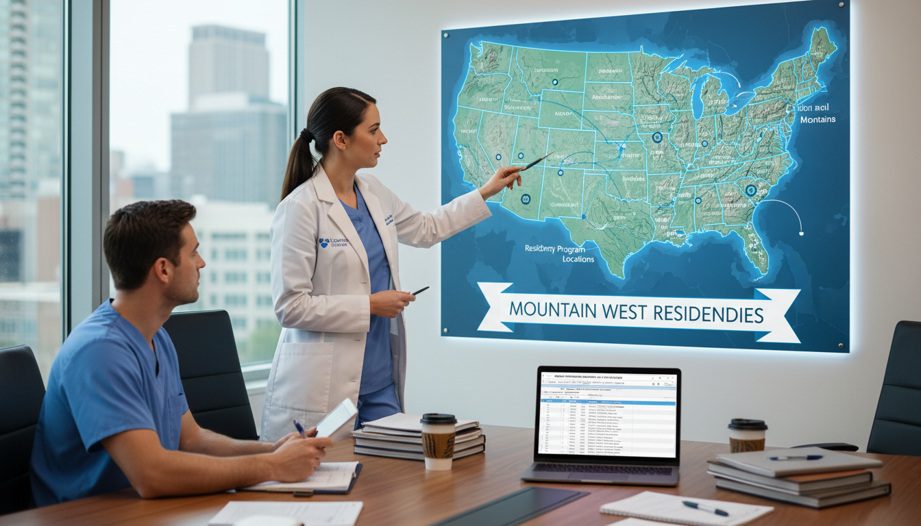 Map of residency programs across the Mountain West region Map of residency programs across the Mountain West region - DO graduate residency for Low Step Score Strategies for DO Gradua