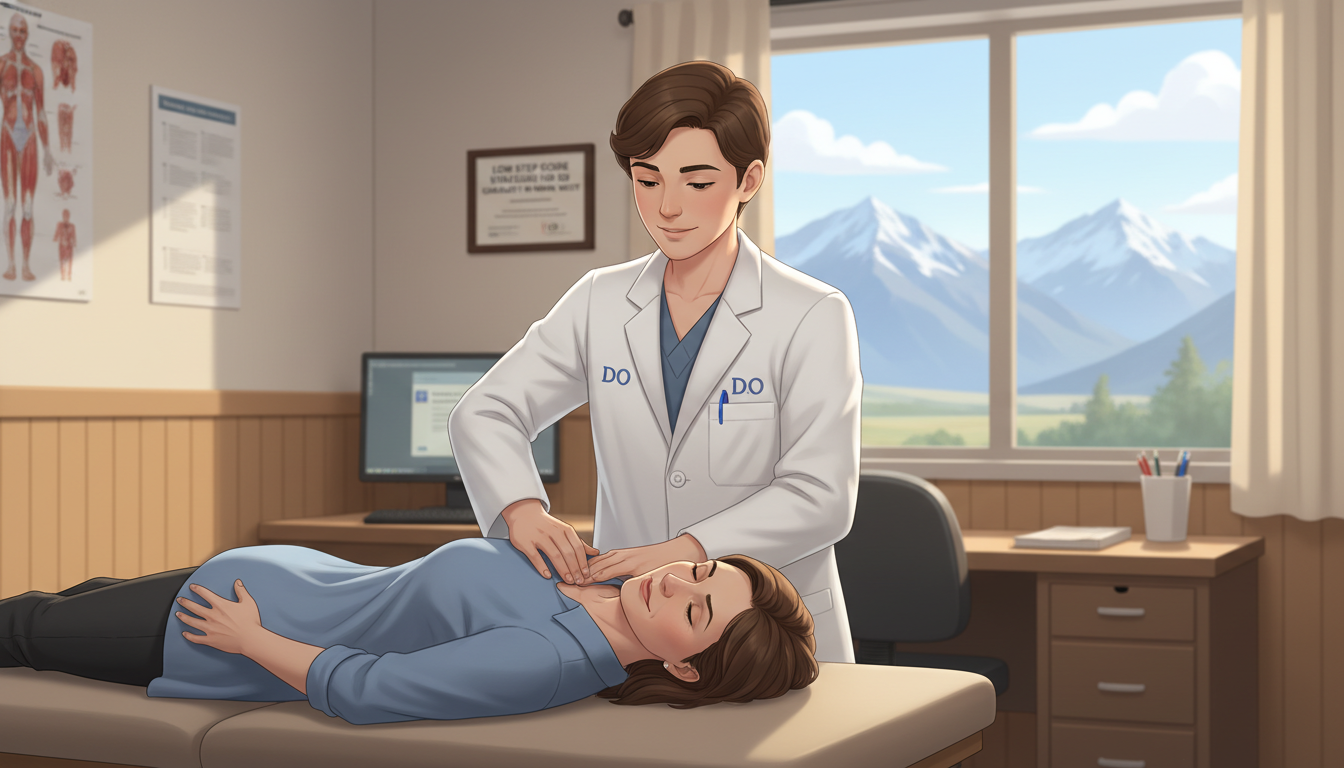 DO resident providing osteopathic manipulative treatment in a rural clinic DO resident providing osteopathic manipulative treatment in a rural clinic - DO graduate residency for Low Step Score Strateg