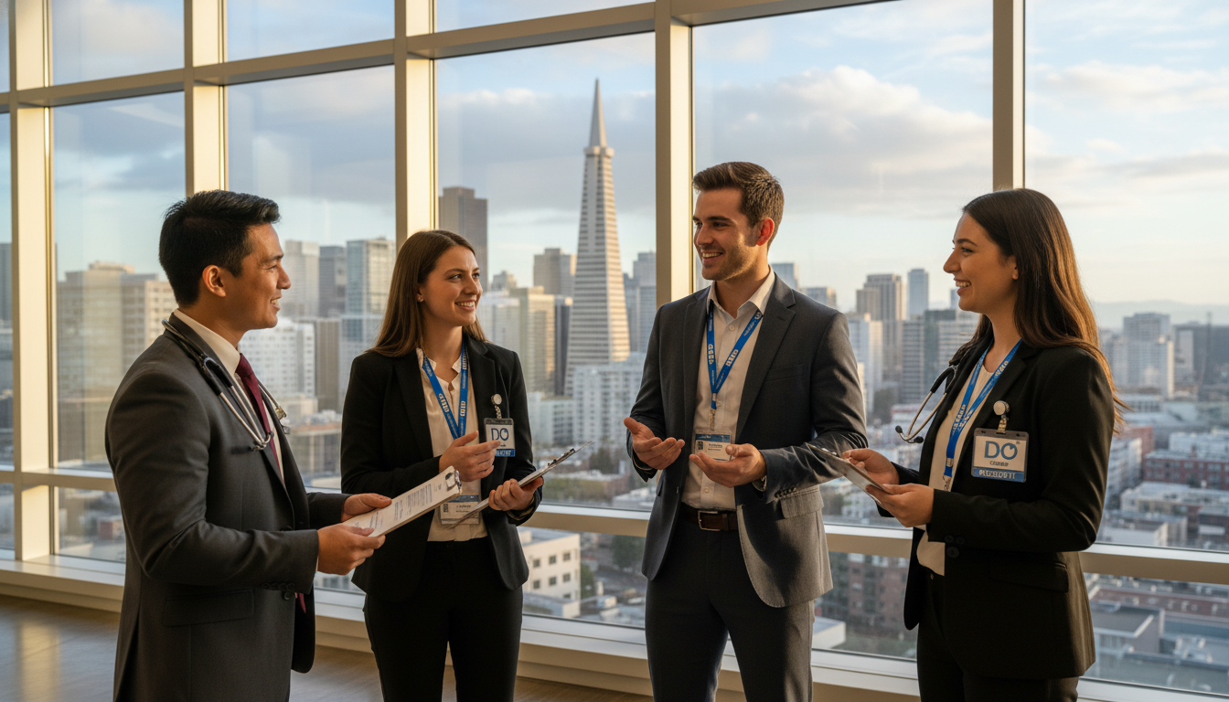 Osteopathic graduate networking at a San Francisco hospital Osteopathic graduate networking at a San Francisco hospital - DO graduate residency for Low Step Score Strategies for DO Grad