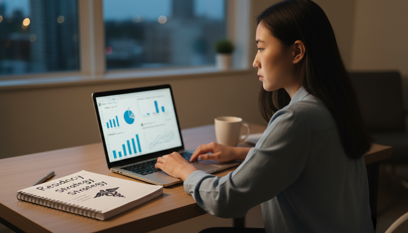 Medical graduate analyzing board score data and residency program options - DO graduate residency for Low Step Score Strategi