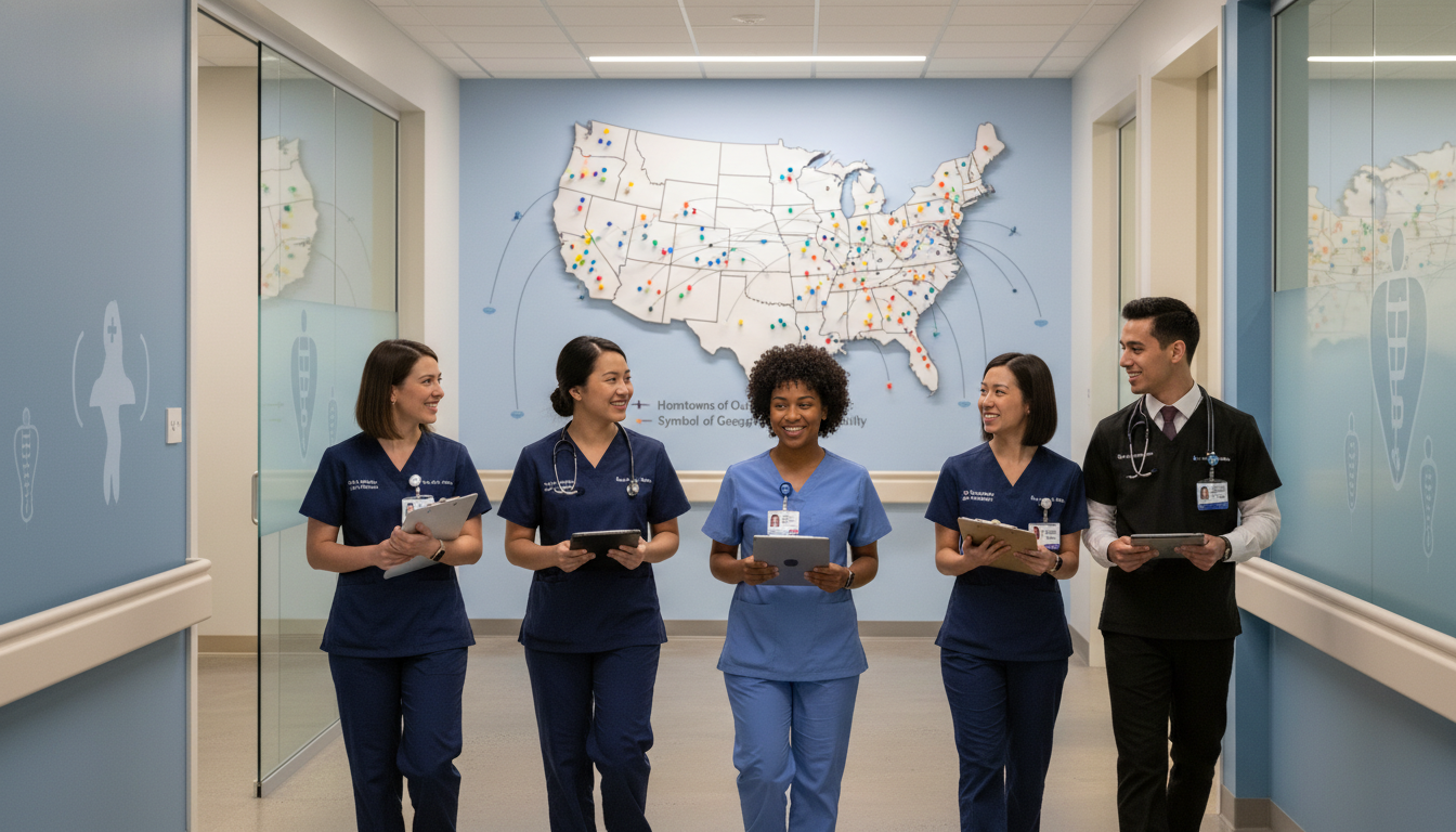 Medical resident working in a state university hospital with diverse geographic backgrounds Medical resident working in a state university hospital with diverse geographic backgrounds - DO graduate residency for Geogr