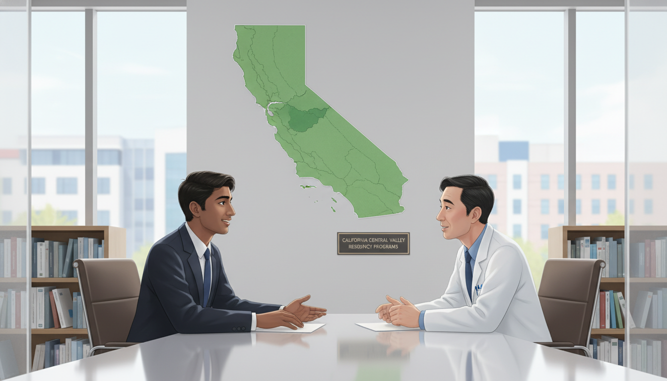 International medical graduate in residency interview discussing geographic fit International medical graduate in residency interview discussing geographic fit - IMG residency guide for Geographic Flexibil