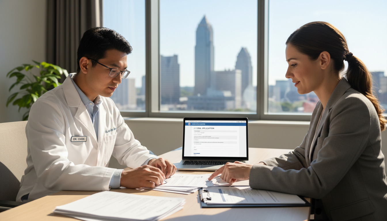 IMG resident meeting with hospital GME office about visa options IMG resident meeting with hospital GME office about visa options - IMG residency guide for Visa Navigation for Residency for