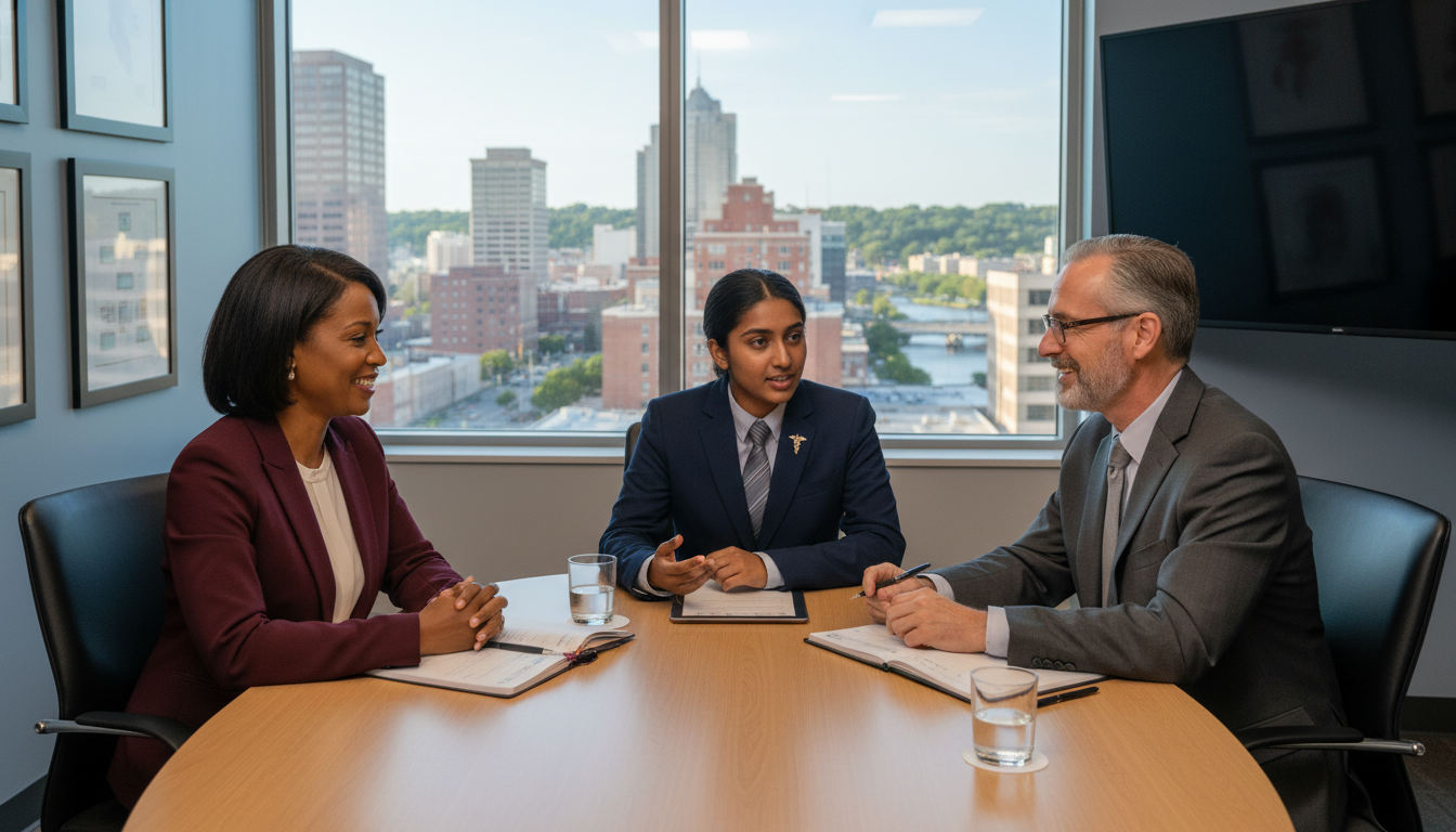 IMG resident interviewing at county hospital program in different region IMG resident interviewing at county hospital program in different region - IMG residency guide for Geographic Flexibility for