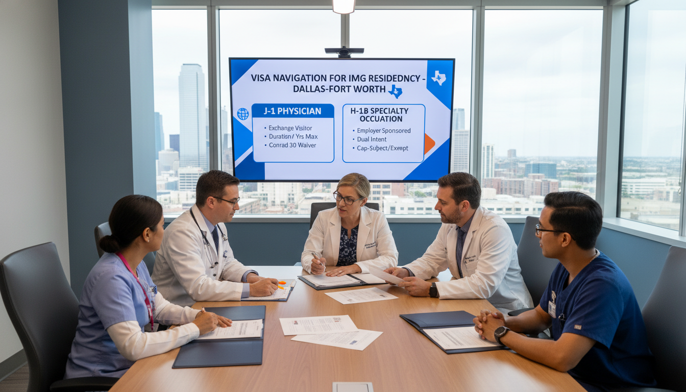 Medical residency program meeting discussing visa options for international medical graduates Medical residency program meeting discussing visa options for international medical graduates - IMG residency guide for Visa