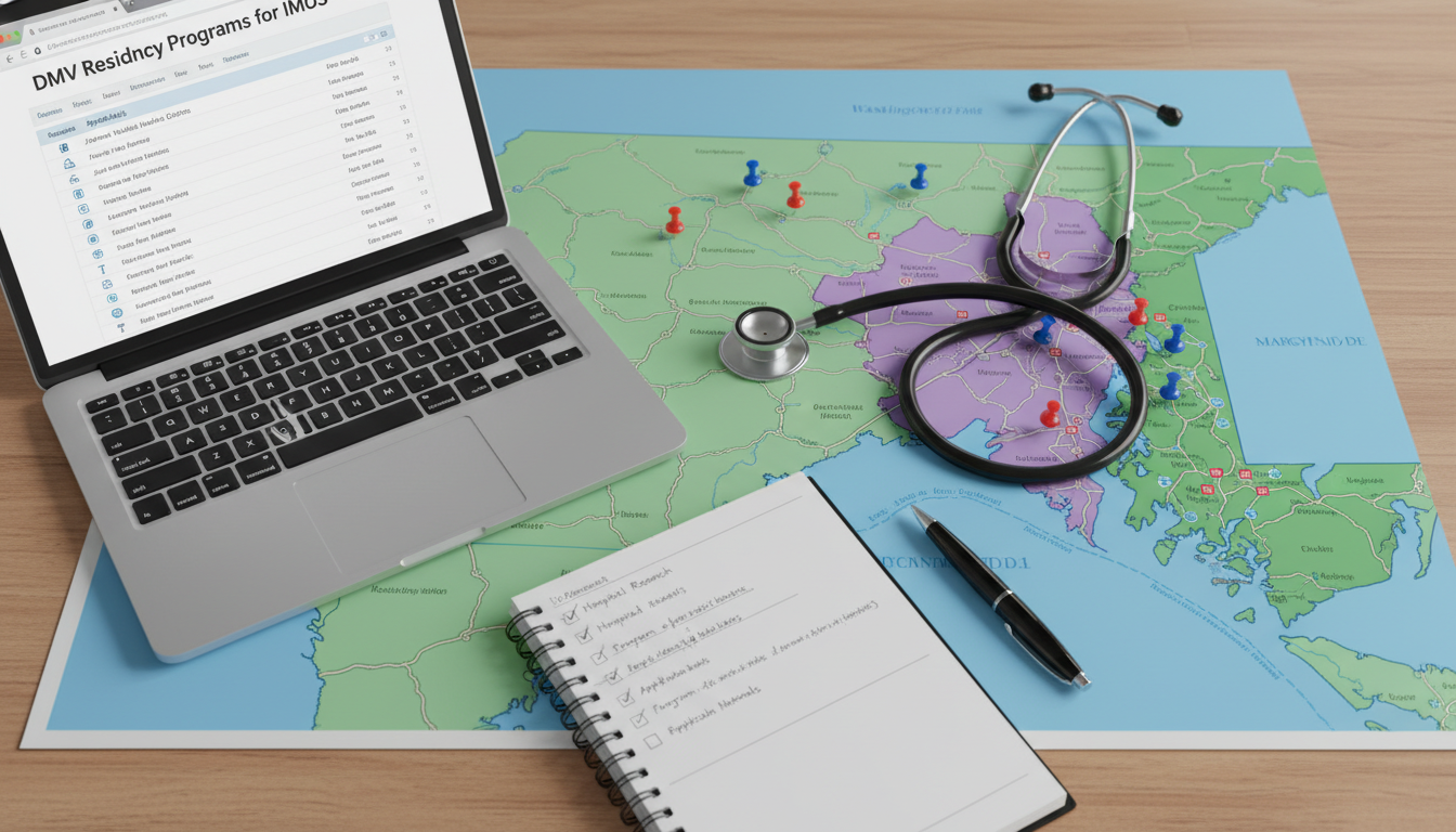 Map-based overview of residency programs in Washington DC, Maryland, and Virginia Map-based overview of residency programs in Washington DC, Maryland, and Virginia - IMG residency guide for Geographic Flexib