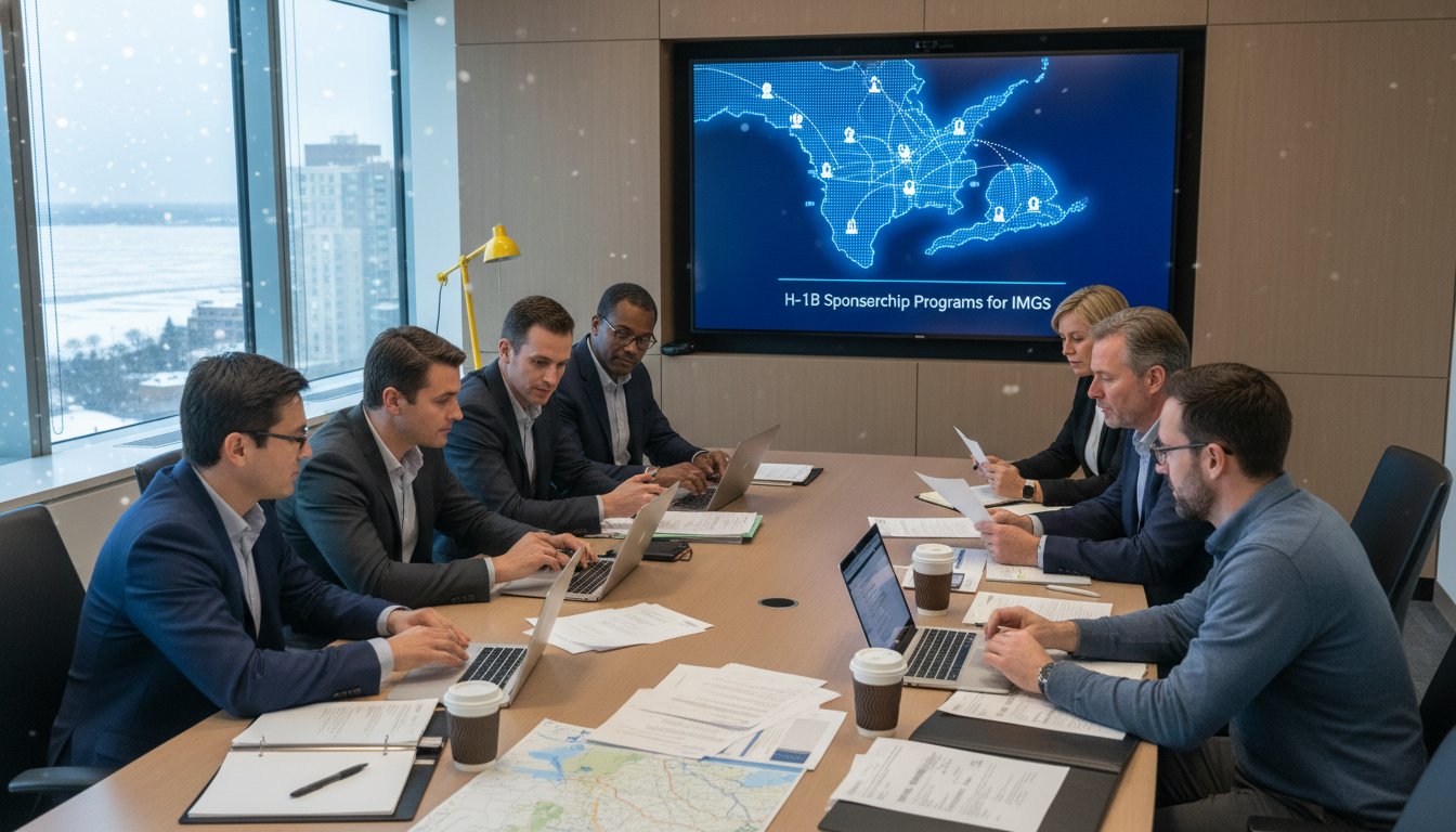 Residency program leadership discussing H-1B sponsorship policies Residency program leadership discussing H-1B sponsorship policies - IMG residency guide for H-1B Sponsorship Programs for Int