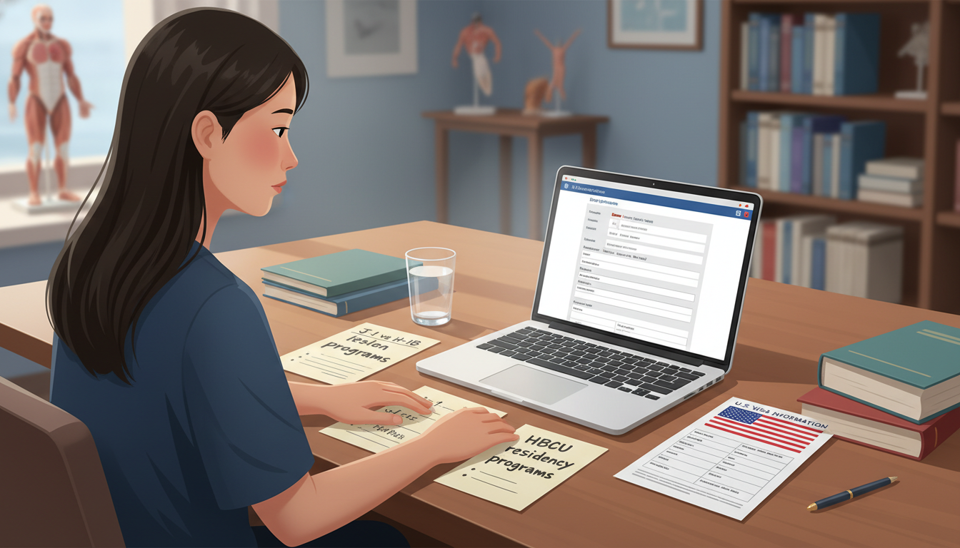 International medical graduate preparing residency applications with focus on HBCU programs and visa planning - IMG residency