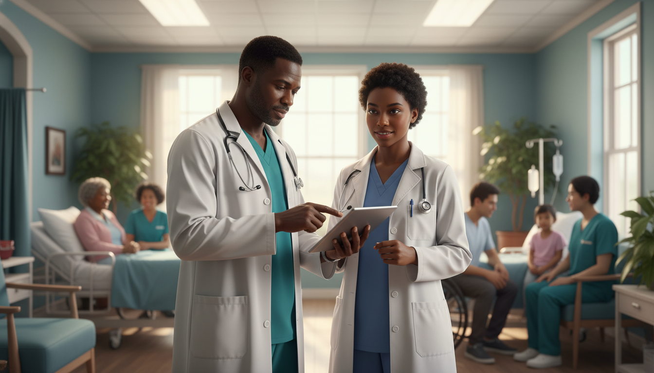 International medical graduate working with an attending physician in a community hospital International medical graduate working with an attending physician in a community hospital - IMG residency guide for Low Step