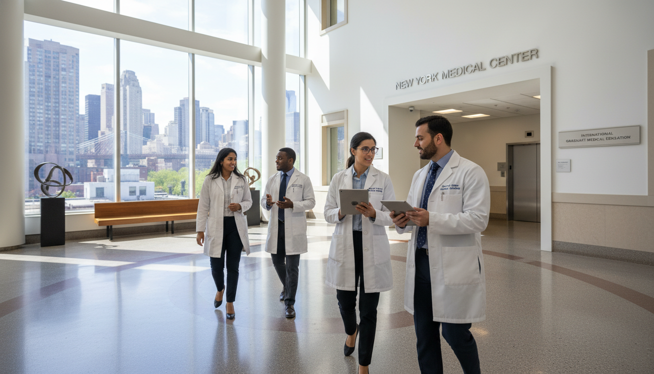 New York City teaching hospital with residents from diverse backgrounds New York City teaching hospital with residents from diverse backgrounds - IMG residency guide for Visa Navigation for Residen
