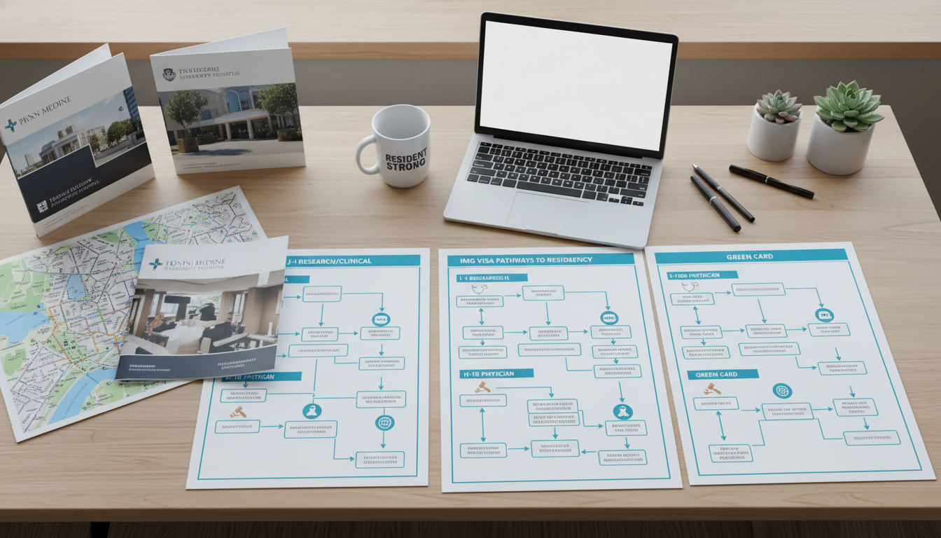 Flowchart of IMG residency visa options in Philadelphia Flowchart of IMG residency visa options in Philadelphia - IMG residency guide for Visa Navigation for Residency for Internati