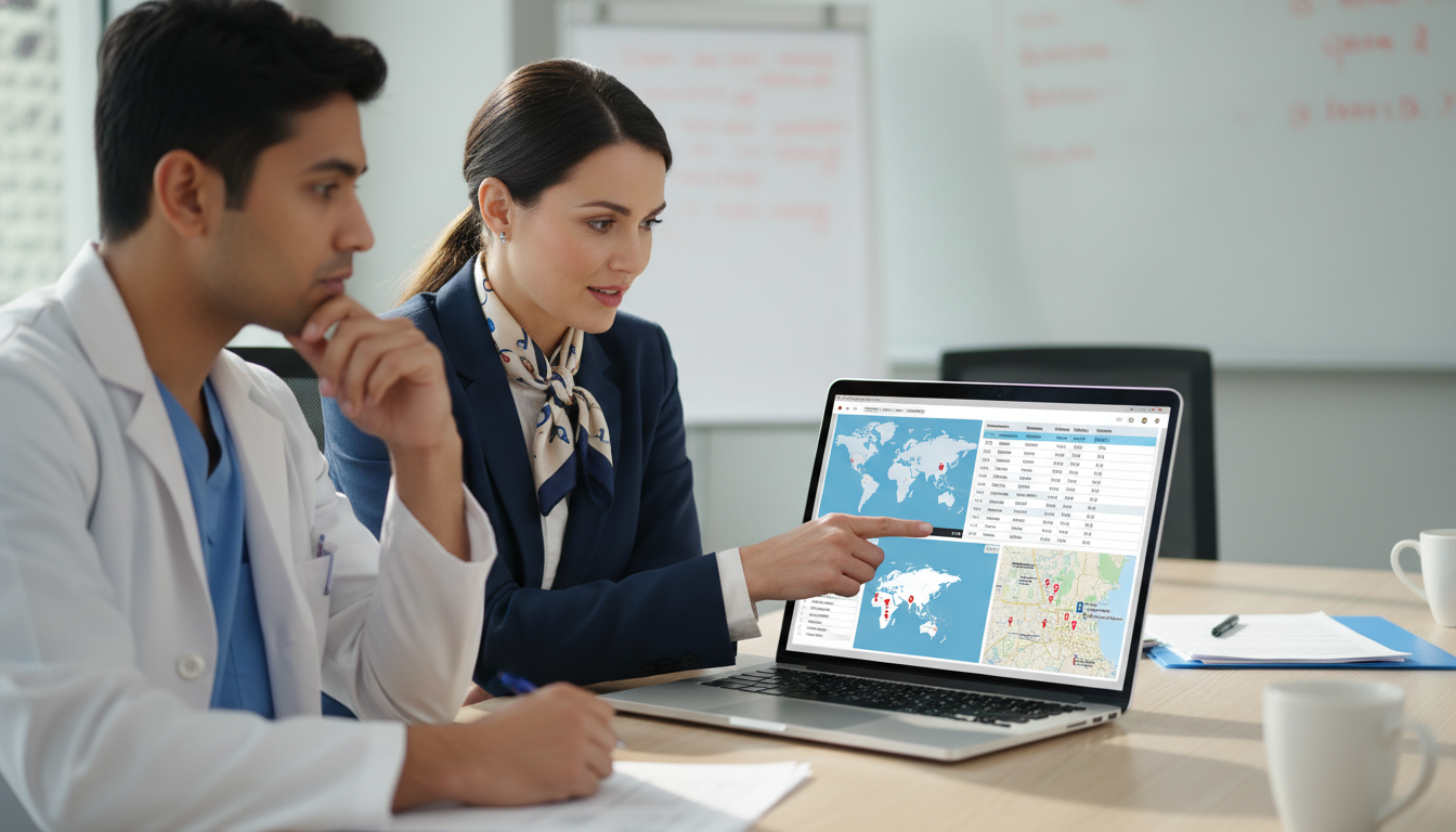 IMG resident discussing geographic preferences with mentor IMG resident discussing geographic preferences with mentor - IMG residency guide for Geographic Flexibility for International