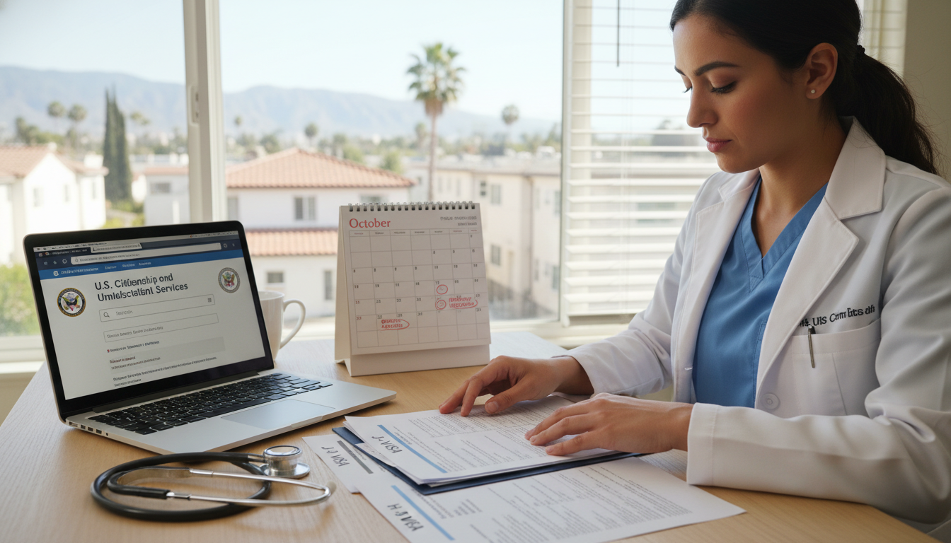 International medical graduate preparing J-1 and H-1B documents for Southern California residency International medical graduate preparing J-1 and H-1B documents for Southern California residency - IMG residency guide for V