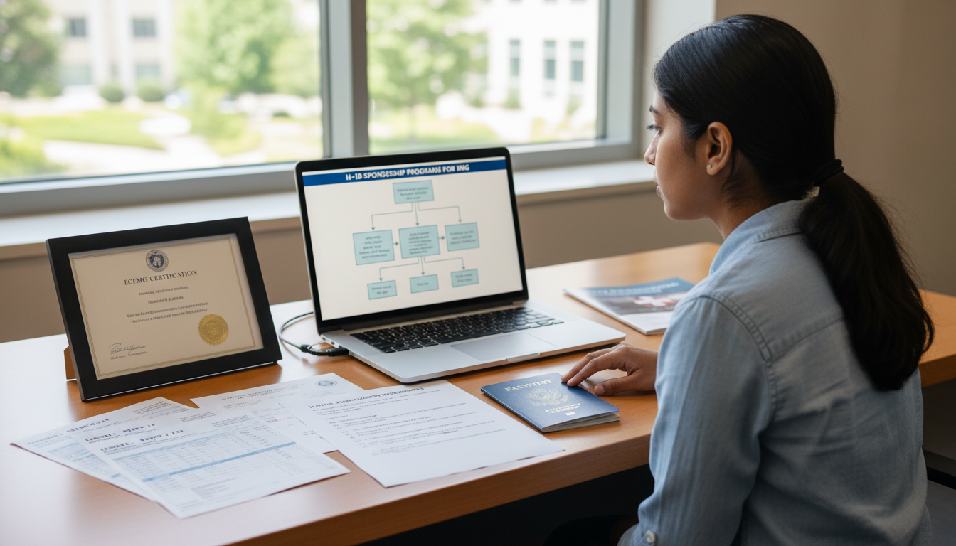 IMG preparing H-1B residency documents IMG preparing H-1B residency documents - IMG residency guide for H-1B Sponsorship Programs for International Medical Graduate