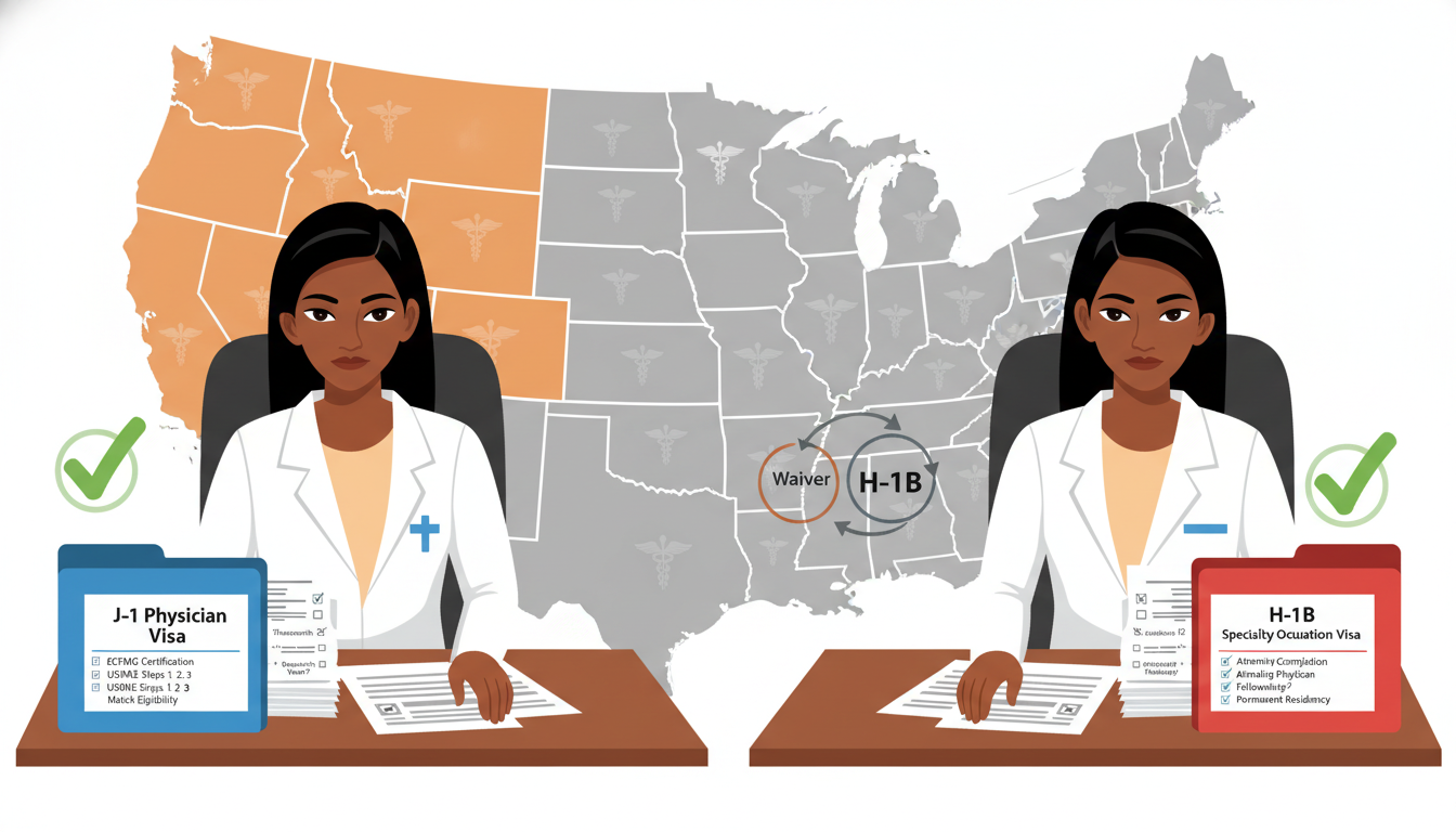 Comparison of J-1 and H-1B visa options for IMG residency Comparison of J-1 and H-1B visa options for IMG residency - IMG residency guide for Visa Navigation for Residency for Interna