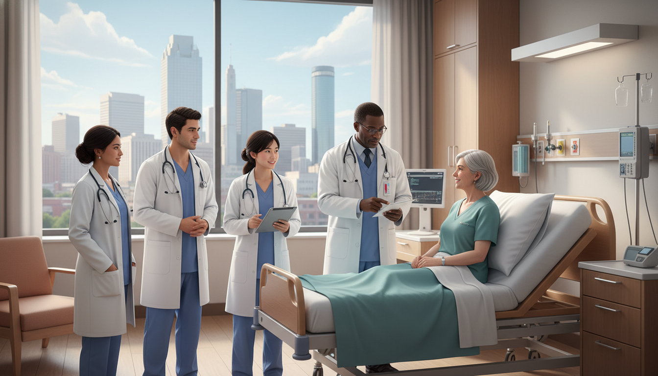 IMG engaging in clinical clerkship at a Texas hospital - IMG residency guide for Low Step Score Strategies for International