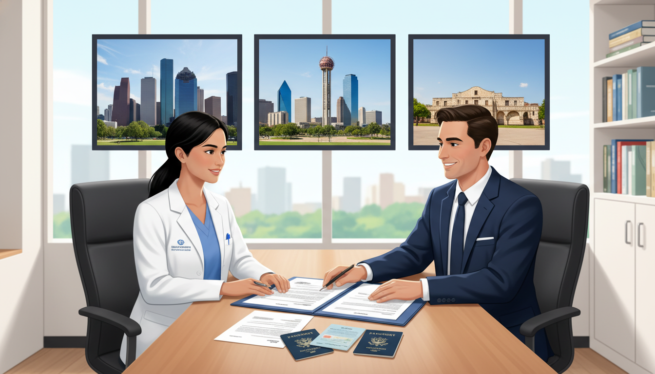 International medical graduate consulting with residency program coordinator about visa options International medical graduate consulting with residency program coordinator about visa options - IMG residency guide for Vis