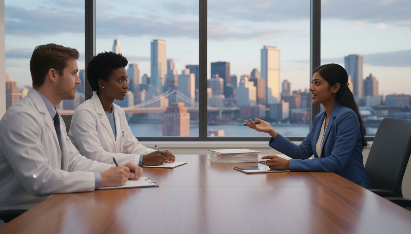 IMG interviewing with residency faculty and discussing regional preference IMG interviewing with residency faculty and discussing regional preference - IMG residency guide for Geographic Flexibility f