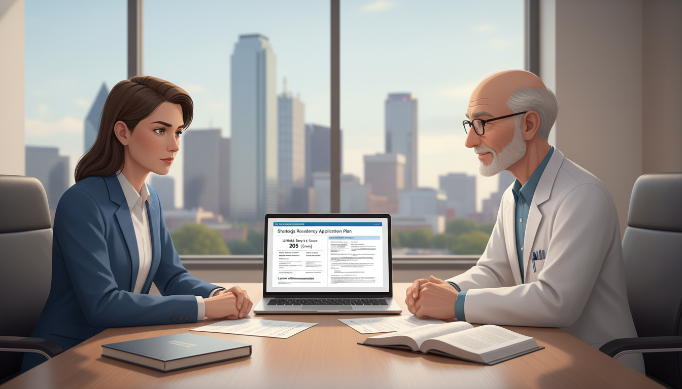 Medical resident applicant meeting with mentor to discuss low Step strategies - MD graduate residency for Low Step Score Stra