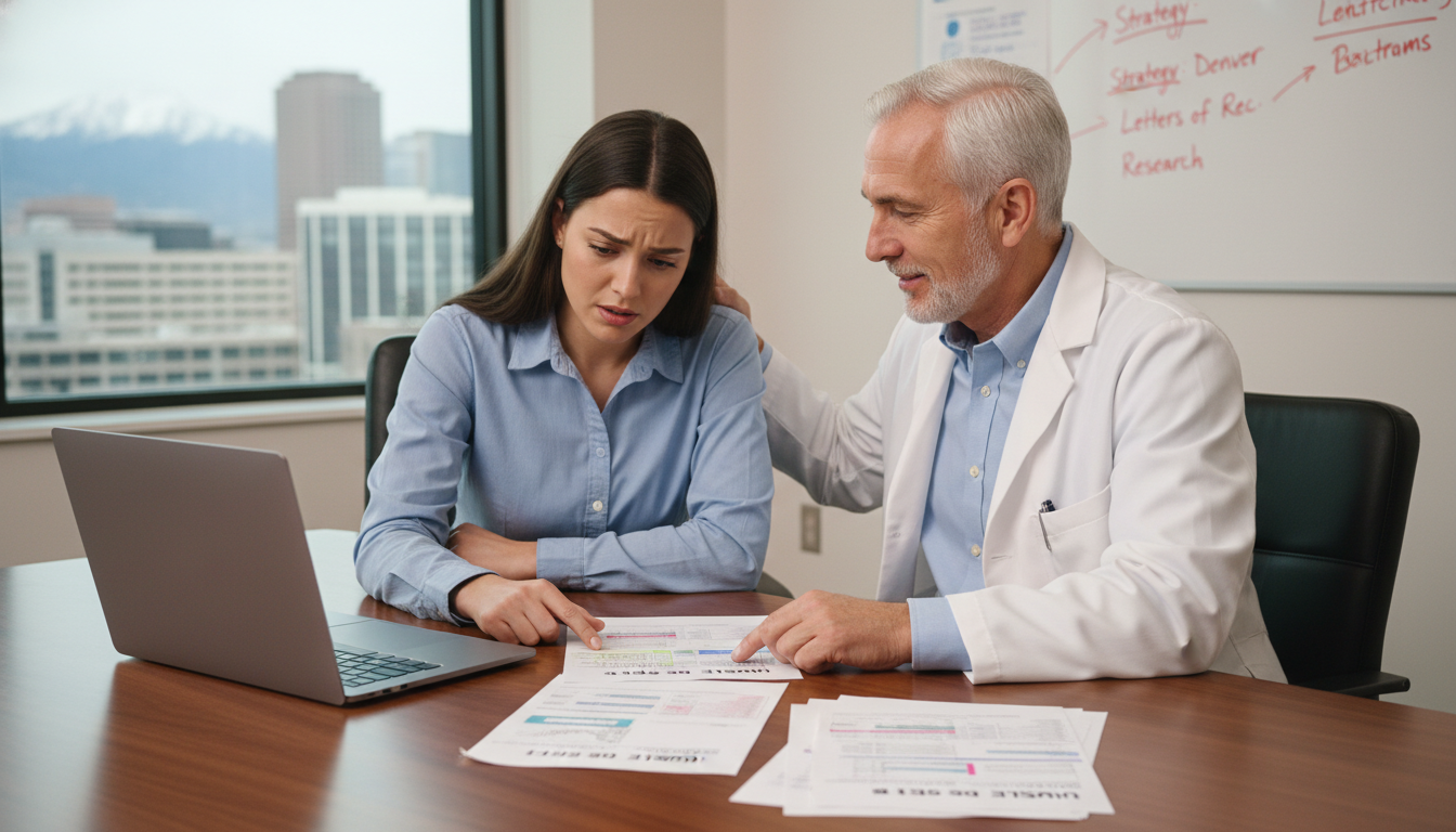 Medical graduate discussing residency application with mentor - MD graduate residency for Low Step Score Strategies for MD Gr