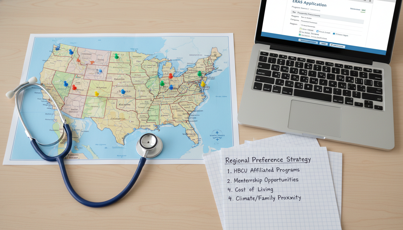 U.S. map with marked regions for residency applications U.S. map with marked regions for residency applications - MD graduate residency for Geographic Flexibility for MD Graduate in