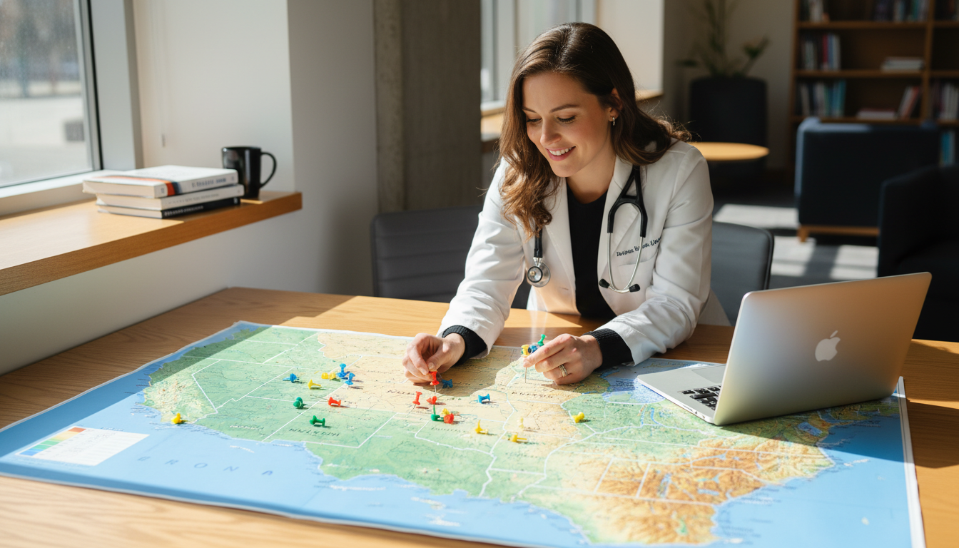 Map of Pacific Coast residency regions for MD graduates Map of Pacific Coast residency regions for MD graduates - MD graduate residency for Geographic Flexibility for MD Graduate in