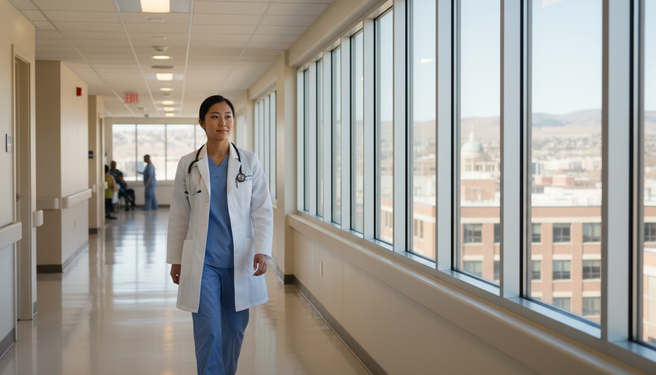 Resident physician working in a hospital outside San Francisco Resident physician working in a hospital outside San Francisco - MD graduate residency for Geographic Flexibility for MD Grad