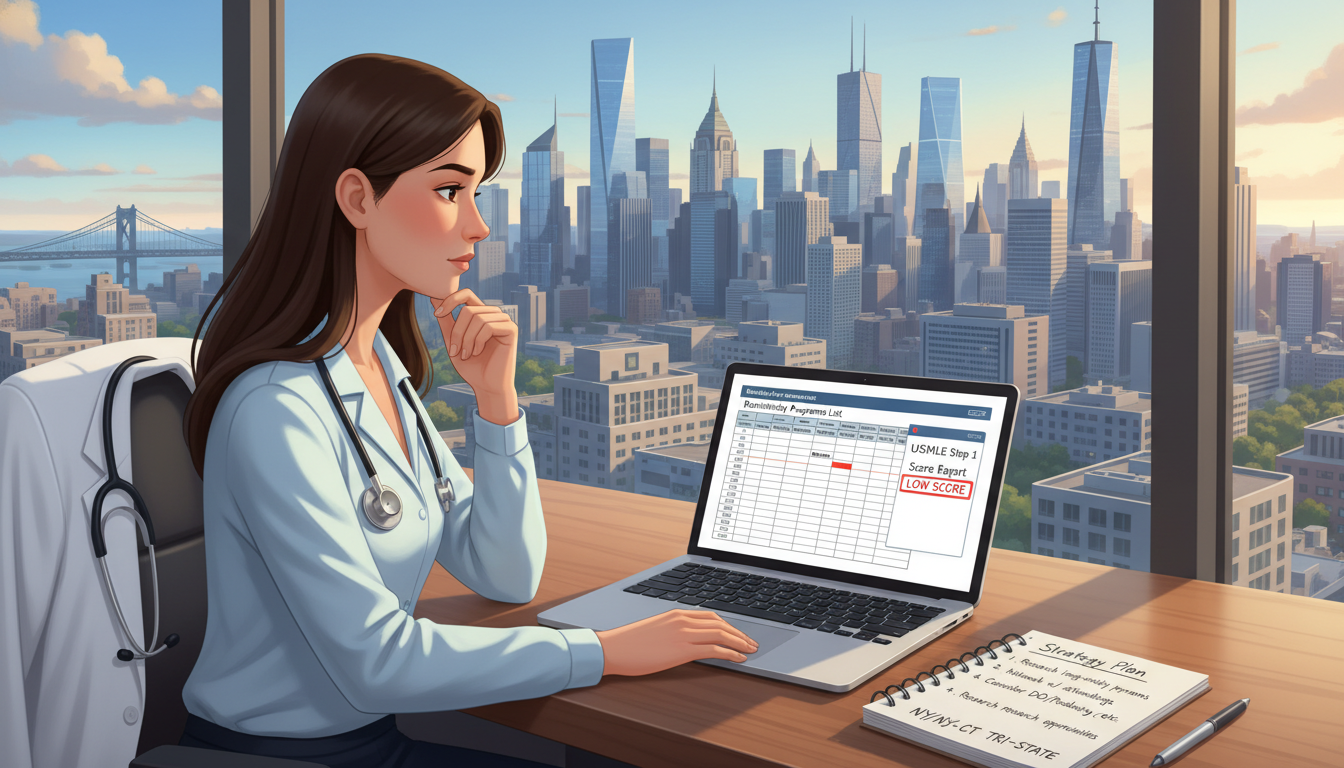 Strategic Guide for MD Graduates with Low Step Scores in Tri-State Residency