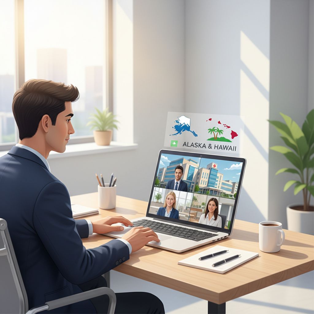 Residency applicant interviewing via virtual platform with Alaska and Hawaii programs - non-US citizen IMG for Low Step Score