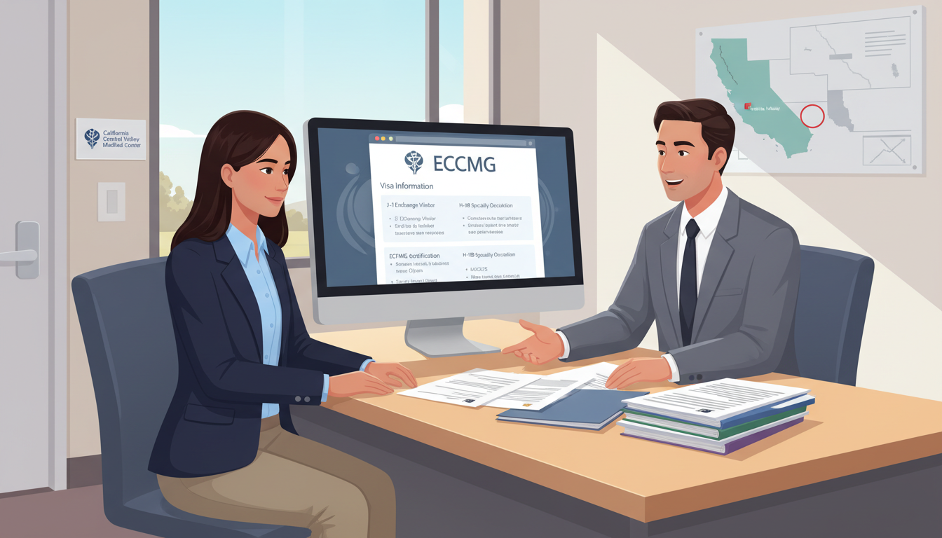 International medical graduate consulting with residency program coordinator about visa paperwork International medical graduate consulting with residency program coordinator about visa paperwork - non-US citizen IMG for Vi