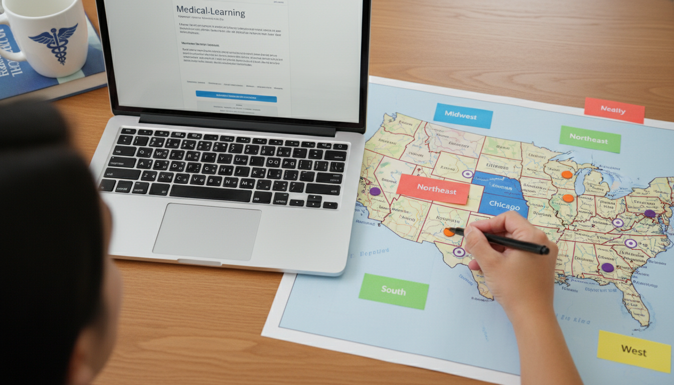 Map-based strategy planning for Chicago and regional residency applications Map-based strategy planning for Chicago and regional residency applications - non-US citizen IMG for Geographic Flexibility f