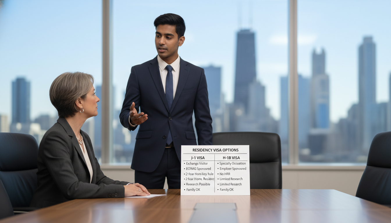 Comparison of J-1 and H-1B visa options for IMGs Comparison of J-1 and H-1B visa options for IMGs - non-US citizen IMG for Visa Navigation for Residency for Non-US Citizen IM