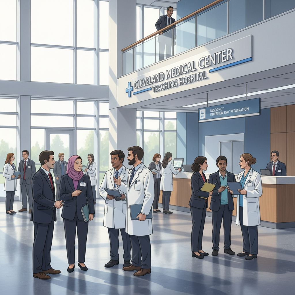 Residency interview day at a Cleveland teaching hospital Residency interview day at a Cleveland teaching hospital - non-US citizen IMG for Geographic Flexibility for Non-US Citizen I