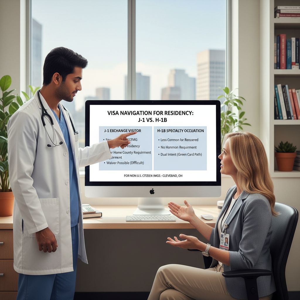 Comparison of J-1 and H-1B visa paths for international medical graduates Comparison of J-1 and H-1B visa paths for international medical graduates - non-US citizen IMG for Visa Navigation for Reside