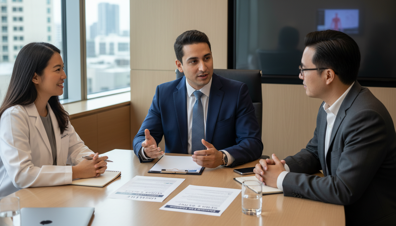 Resident physician discussing challenges and growth during residency interview - non-US citizen IMG for Low Step Score Strate