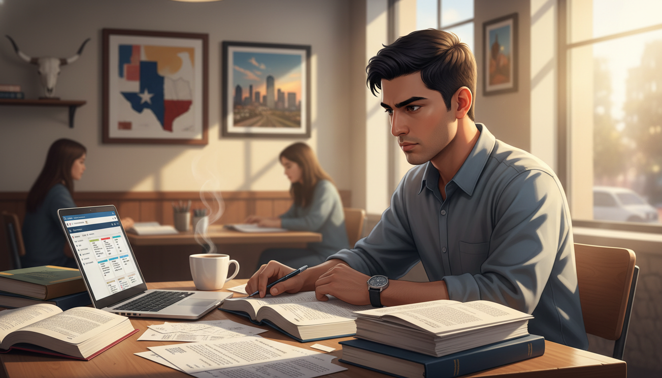 International medical graduate studying for USMLE in Dallas coffee shop International medical graduate studying for USMLE in Dallas coffee shop - non-US citizen IMG for Low Step Score Strategies fo