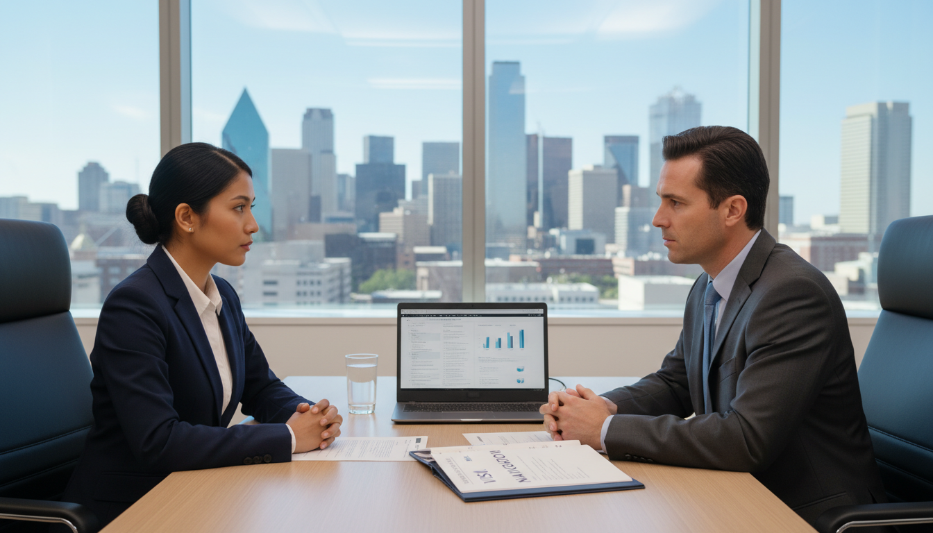 International medical graduate in interview with residency program discussing visa options International medical graduate in interview with residency program discussing visa options - non-US citizen IMG for Visa Navi