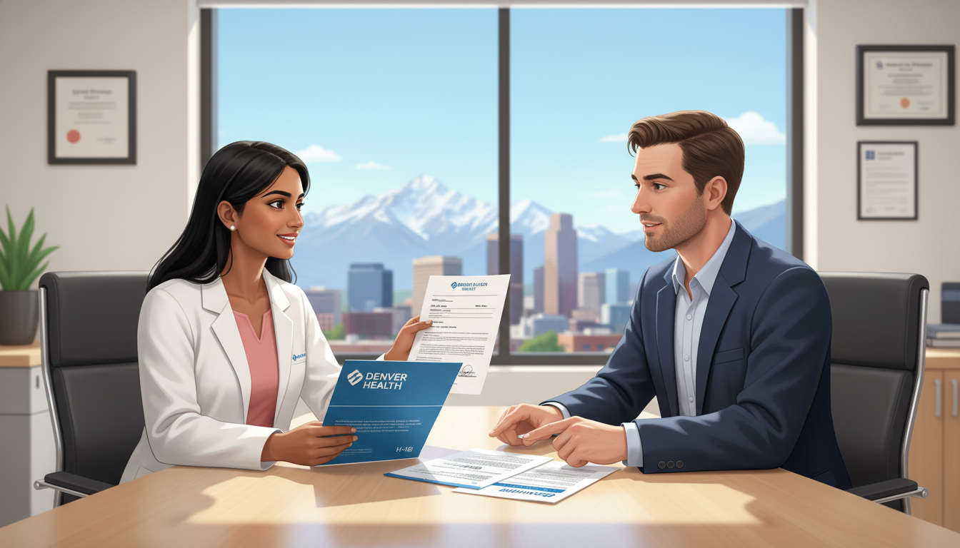 International medical graduate discussing H-1B sponsorship with residency program coordinator International medical graduate discussing H-1B sponsorship with residency program coordinator - non-US citizen IMG for H-1B S