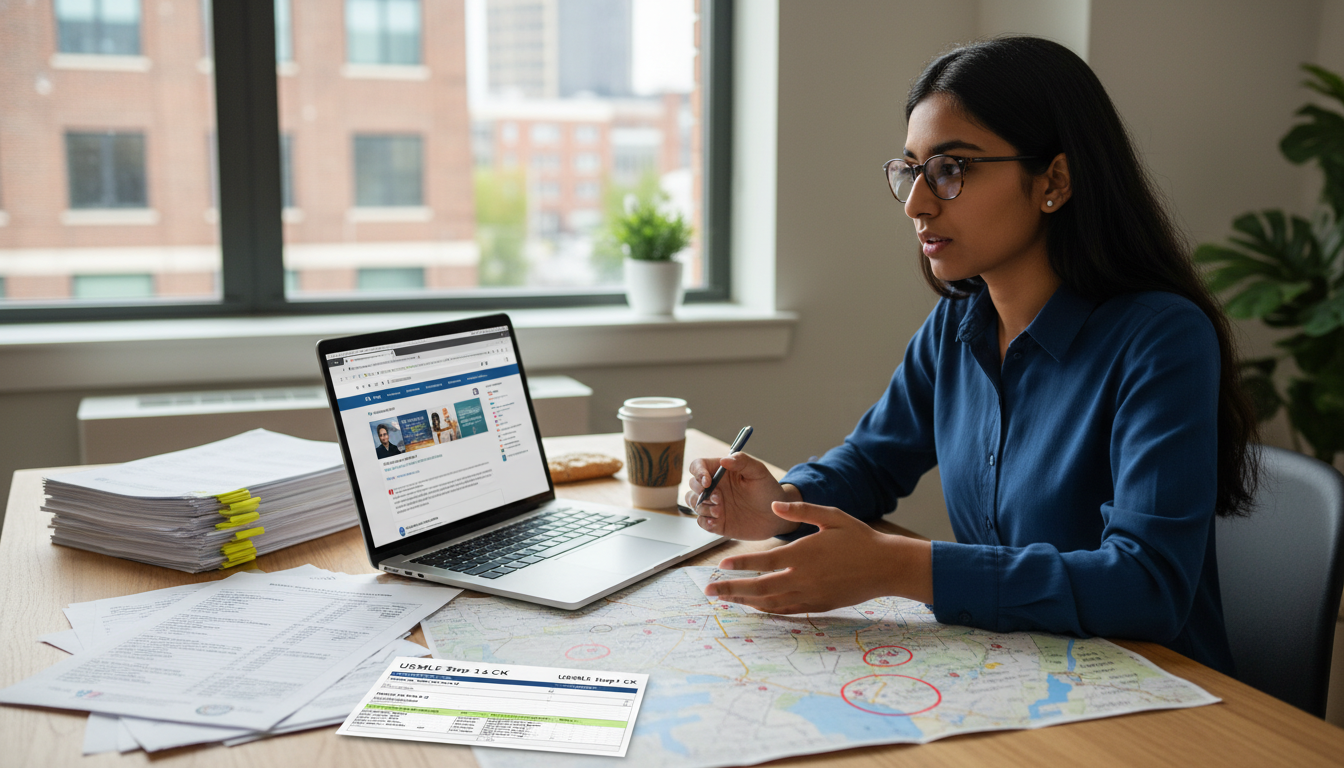 International medical graduate reviewing US residency program list and score strategies - non-US citizen IMG for Low Step Sco