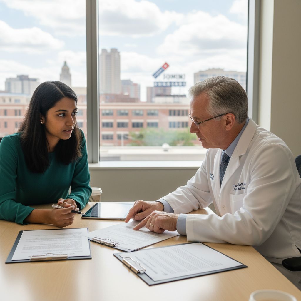 Non-US citizen IMG discussing visa questions during residency interview in Maryland Non-US citizen IMG discussing visa questions during residency interview in Maryland - non-US citizen IMG for Visa Navigation